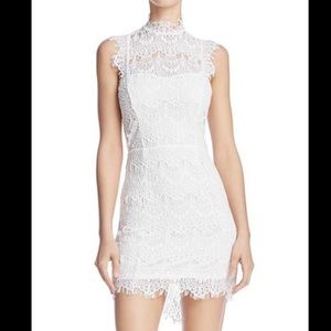 Free People White Lace Backless Dress